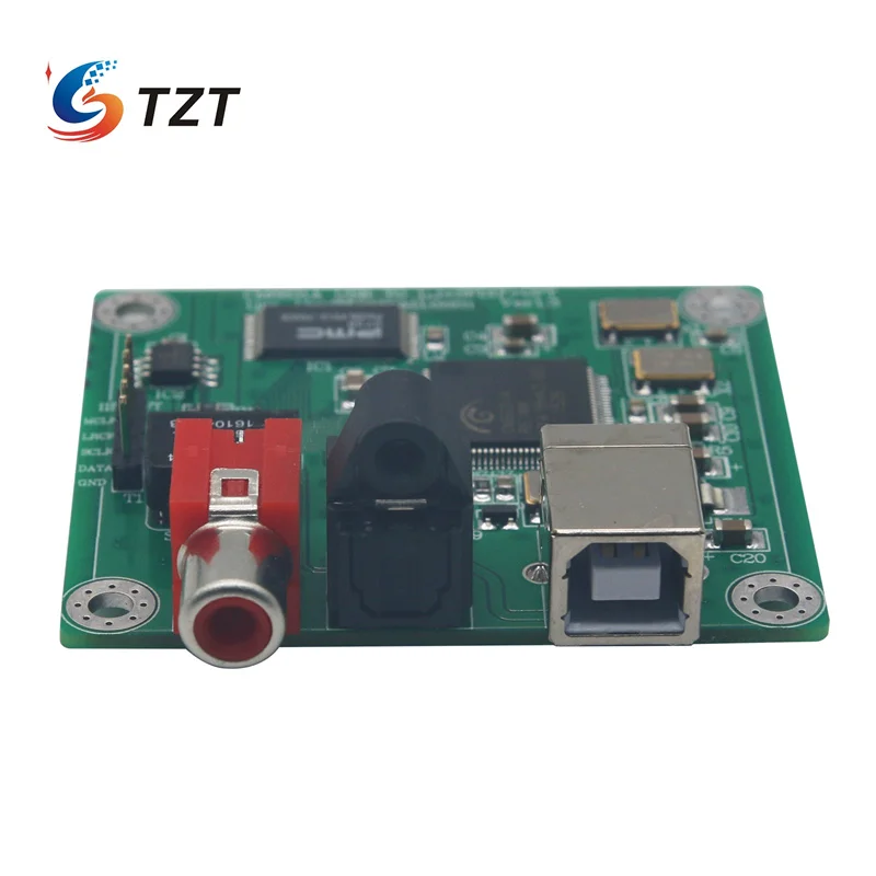 TZT CM6631A 24bit/192khz USB to Coaxial and Optical fiber SPDIF and I2S by LJM New version