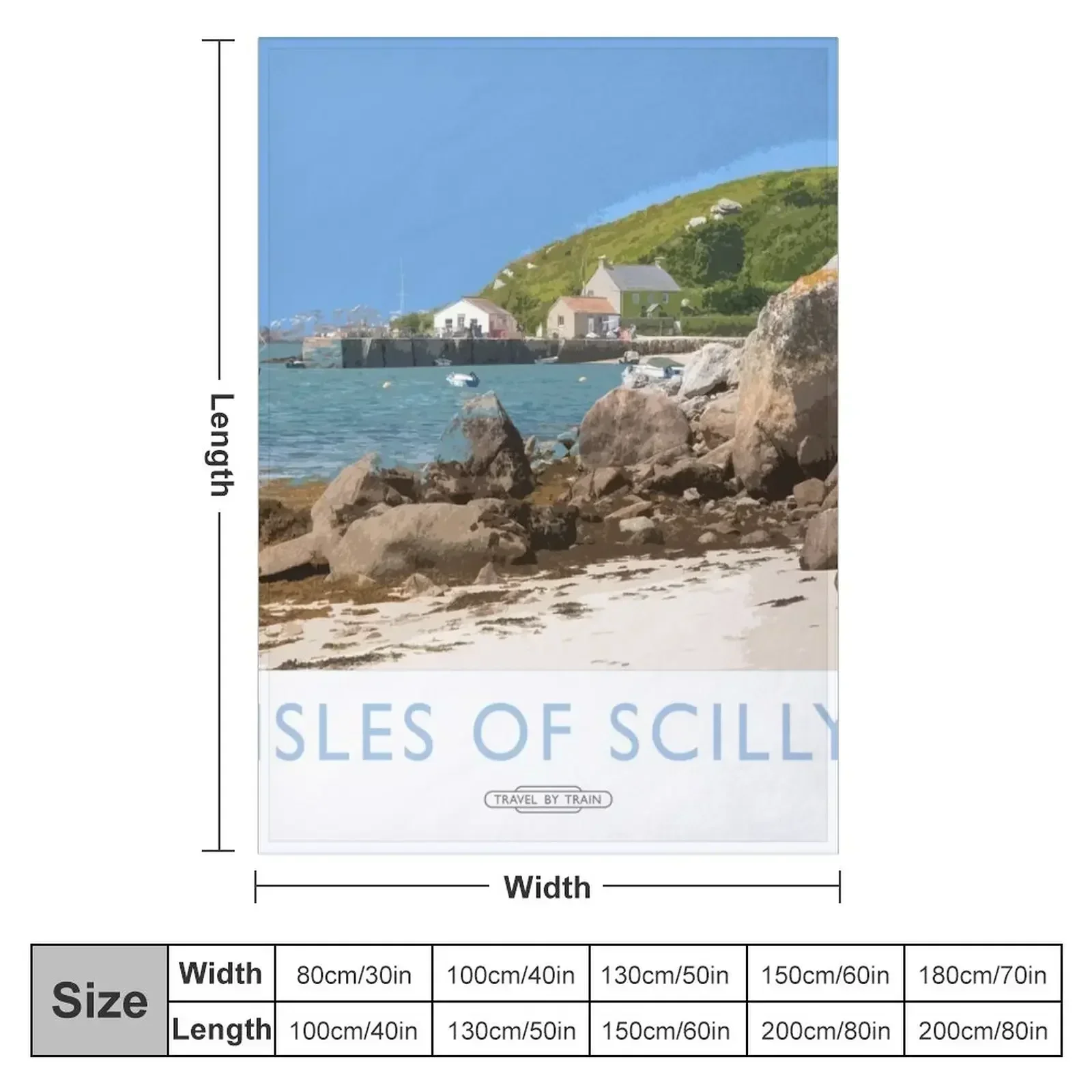 Isles of Scilly Throw Blanket couch cozy soft plush fuzzy picnic outdoor blanket