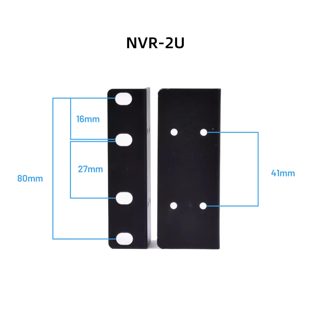DVR NVR Rack Mount Ears Fixing Bolt Bracket for Hikvision 1U/1.5U/2U NVR Video Recorder CCTV Security Accessory Hanging Headset