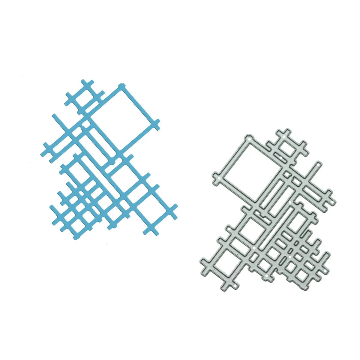 لسكرابوكينغ منقوشة شبكة نمط المعادن قطع يموت القاطع ورقة الحرفية تزيين Clipart اليدوية بطاقة Presscut لكمة سكين #1