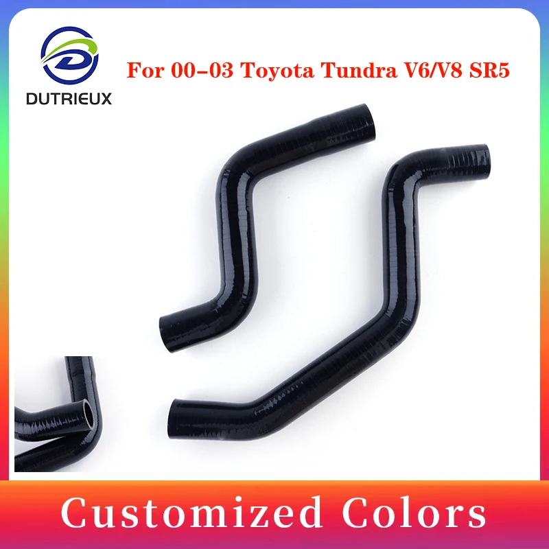 High quality For 2000-2004 Toyota Tundra V6/V8 SR5 3.4L Silicone Radiator Coolant Tube Hoses Kit 2001 2002 2003