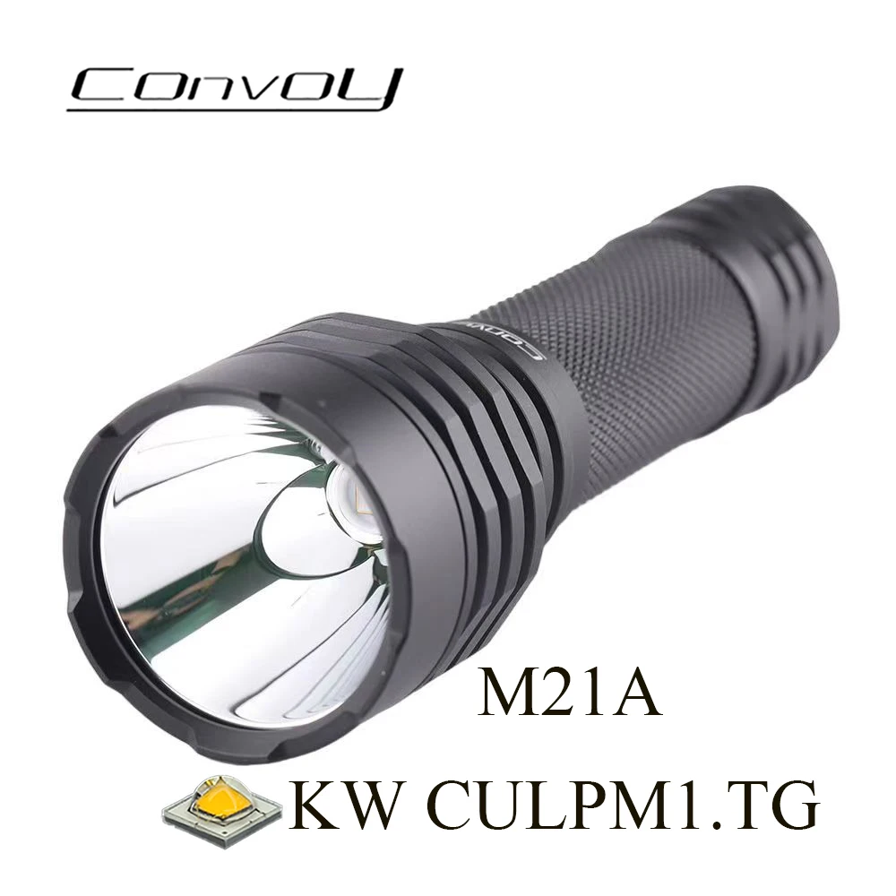 

Convoy M21A KW CULPM1.TG LED Flashlight EDC Linternas C8+ 21700 Version Torch Hunting Camping Work Light Latarka Zaklamp