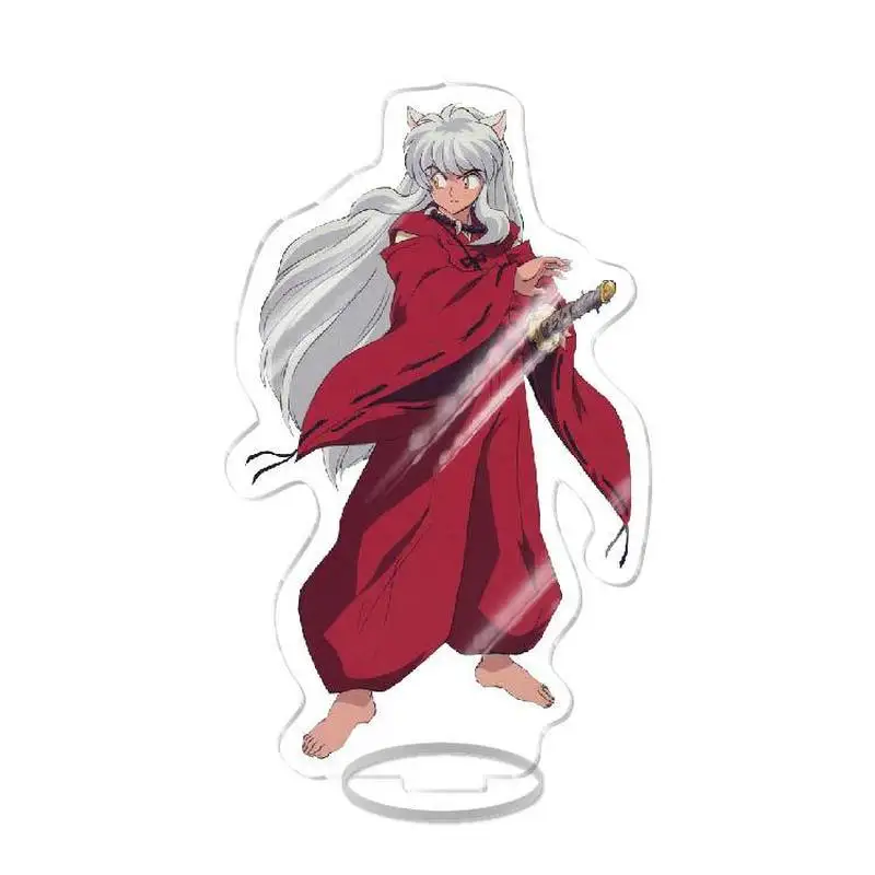 Anime Figure Inuyasha Sesshoumaru Higurashi Kagome Standing Giftsacrylic Stand Transparent Hot Selling Model Plate Holiday Gift