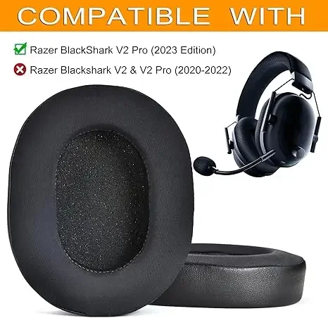 استبدال وسائد الأذن من Coolig Gel لسماعات Razer Blackshark V2 Pro 2023