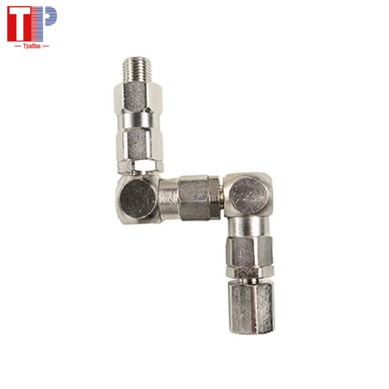 1Pc 1/4 Z-type Rotary Joint 6500PSI Sprayer Pump Accessory Stainless Steel 360° Rotation Sprayer Pump Accessory