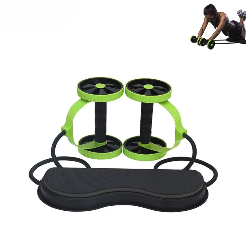 Multifunctional Double Ab Abdominal Wheel Roller Abdominal Wheel Home Gym Fitness Equipment Muscle Wheel