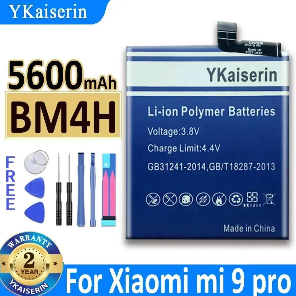 

For Xiaomi 9 Pro MI 9Pro Mobile Phone Battery High-Efficiency 5600Mah BM4H
