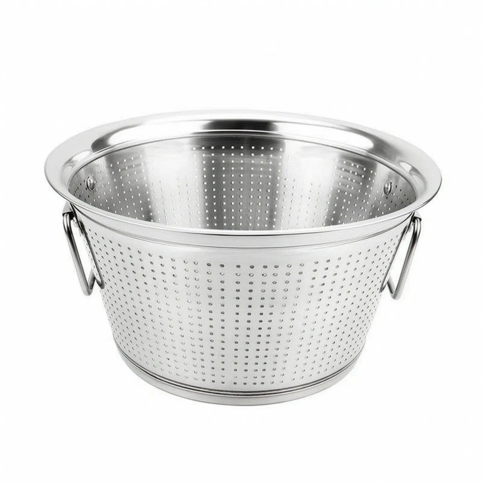 Multi Purpose Rice Sieve Colander for Washing Grains and Produce with Evenly Distributed Holes for Fast Flow