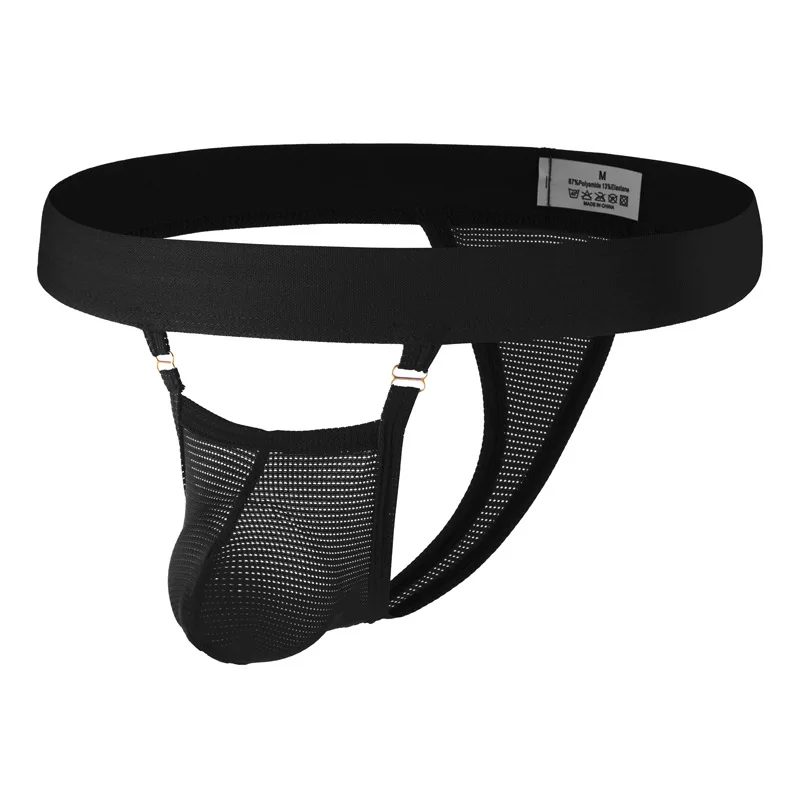 

Mesh Jockstrap for men Breathable Low-Rise U-convex Pouch Underwear Gays Erotic Bulge High Fork T Back Thong Quick Dry G-string