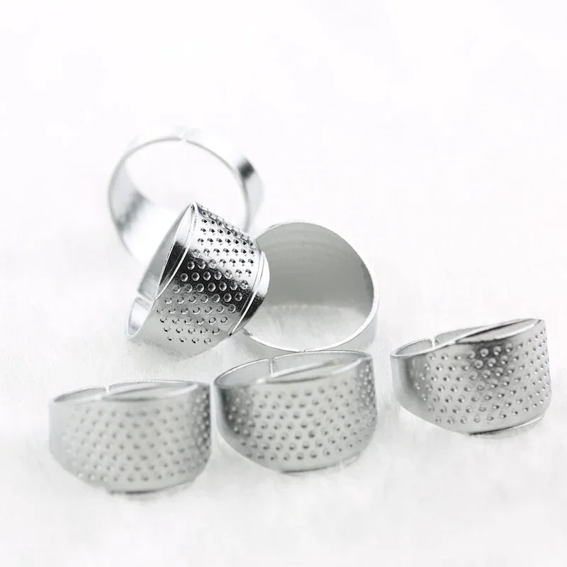 

1PC Retro Finger Protector Thimble Ring Handworking Adjustable Cross Stitch Thimble Needles Household DIY Craft Sewing Tools