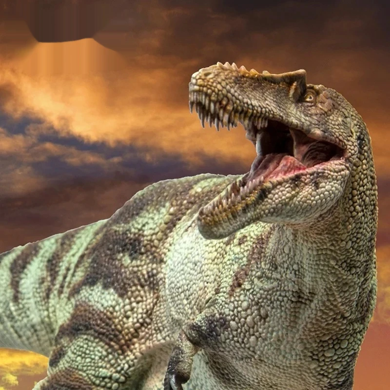 Figura giocattolo per la decorazione del desktop, modello compagno di crescita del re dinosauro Aoshu lungo di alta qualità, collezione classica, regalo di festa