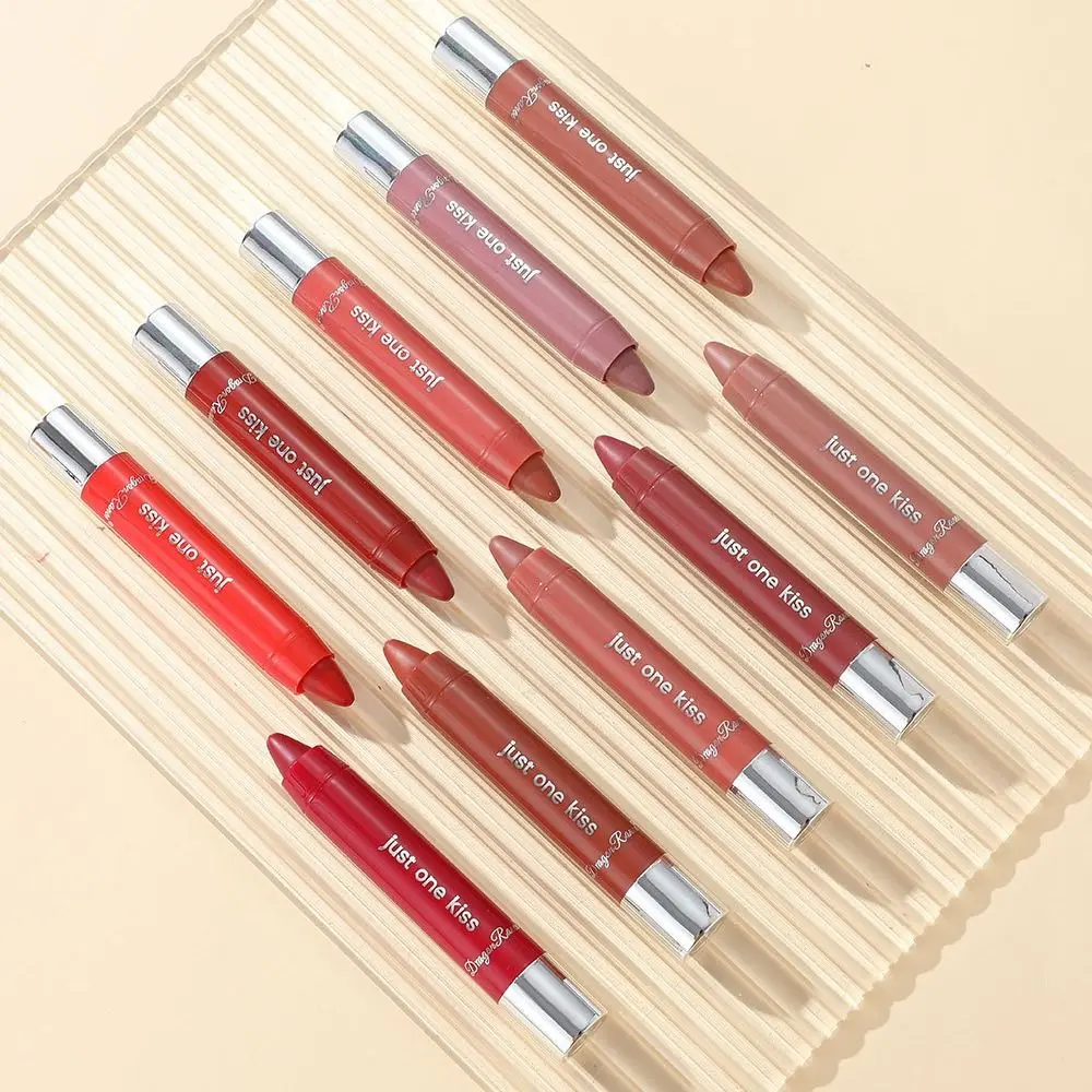 

Portable Moisturizing Lipstick Crayon No Fade Non-stick Lip Stick Sweat Proof Waterproof Makeup Tool Woman