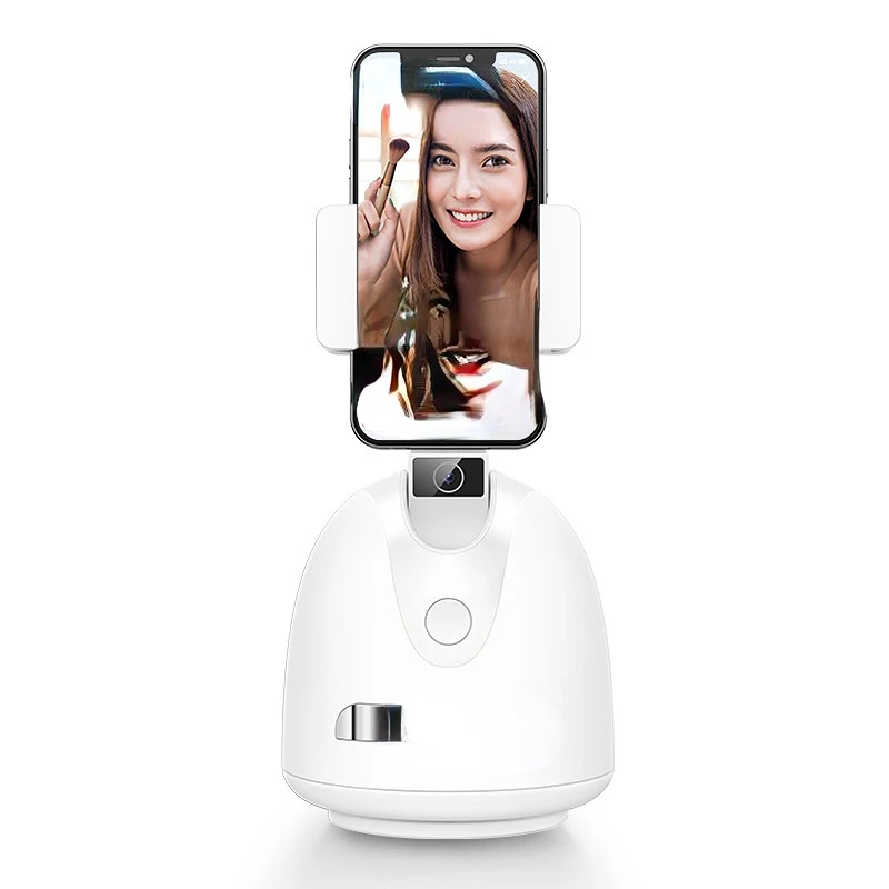 

New Arrival Portable Smart Phone Holder Face Tracking Selfie Stick Cell Phone Action Camera Video Stabilizer Ce White 363g