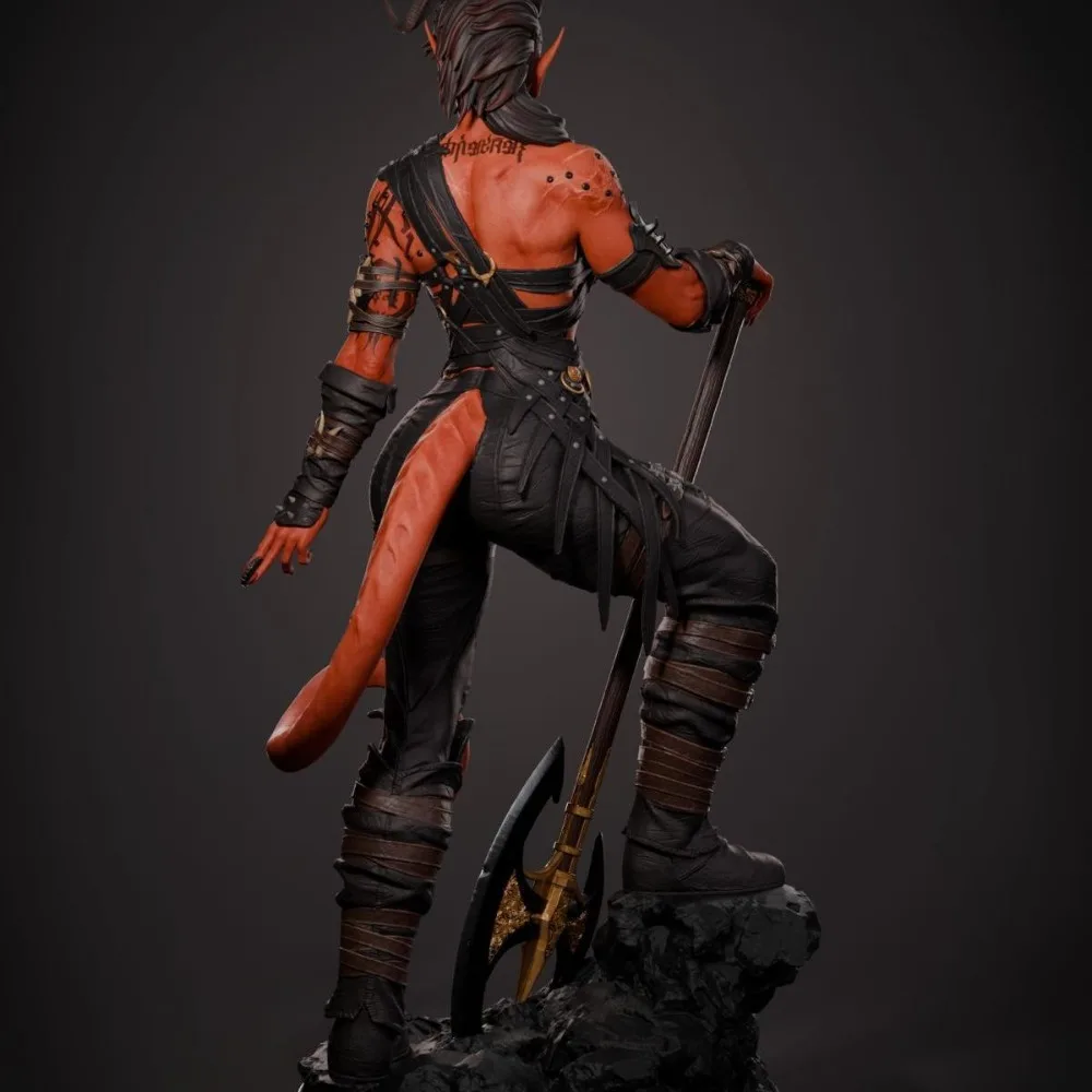 3d Printed Model White Mold Kalak Sexy Lady Resin Model Self-assembly Figurines Miniatures Decoration Crafts