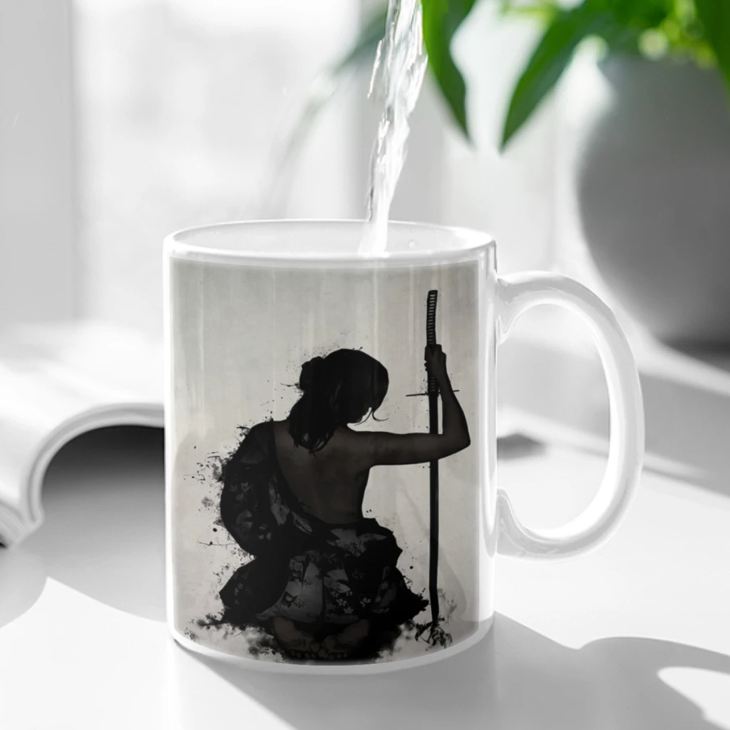 Japan-Anime-Game-Retro-Samurai-Free shipping Ceramic Cup Coffee Oatmeal Breakfast Cup Creative Personality Mug