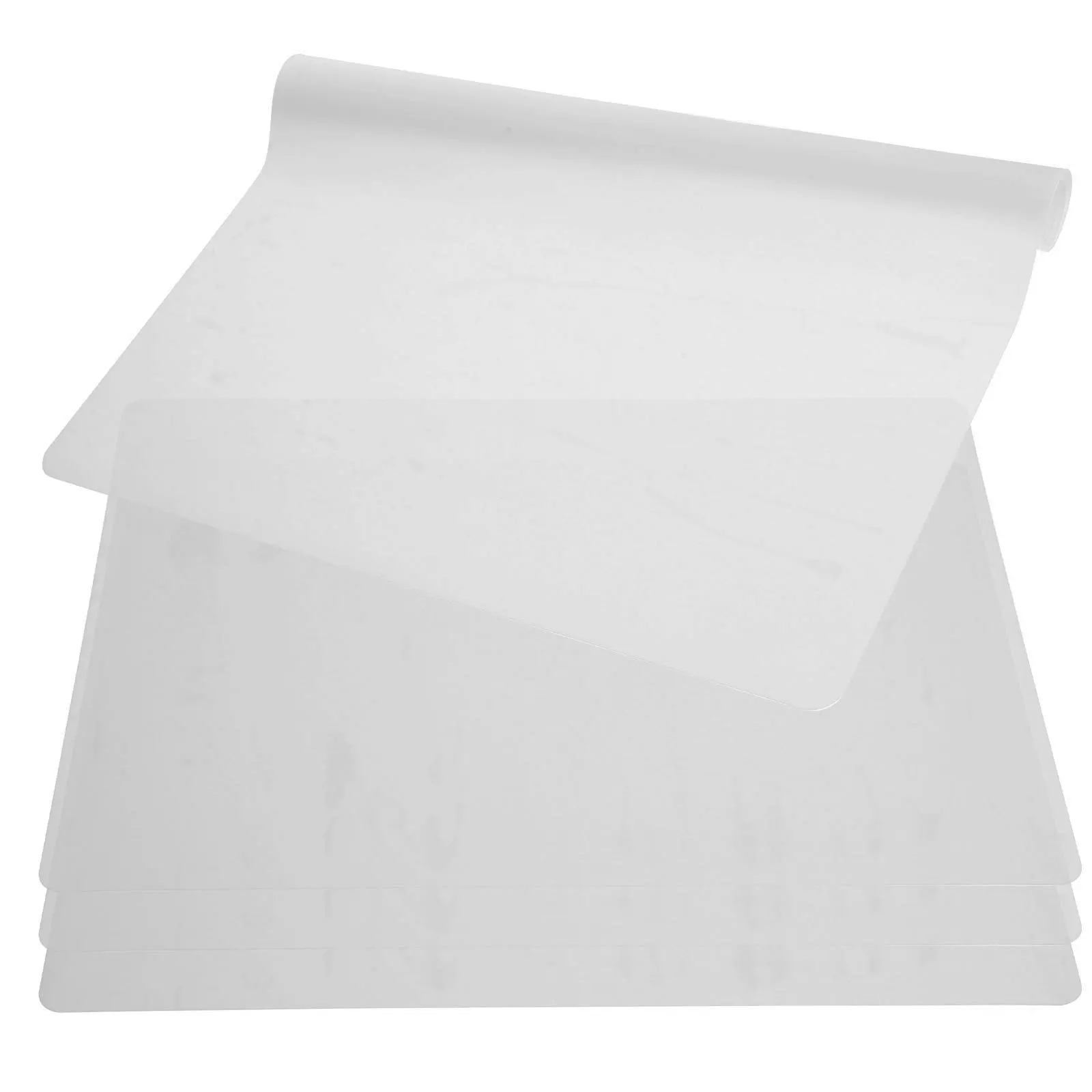 

4pcs Silicone Placemats Heat-Resistant Non-Slip Table Mat For Dining Coffee Home Washable Reusable Kitchen Countertop Protector