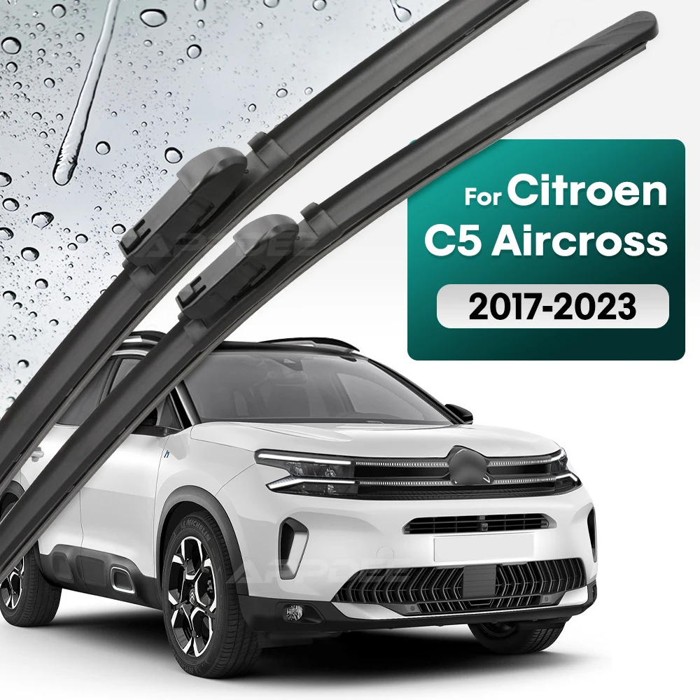 Комплект силиконовых и резиновых передних щеток стеклоочистителя для Citroen C5 Aircross 2017-2023 Щетка для лобового стекла 28 Комплект силиконовых и резиновых передних щеток стеклоочистителя для Citroen C5 Aircross 2017-2023 Щетка для лобового стекла 28