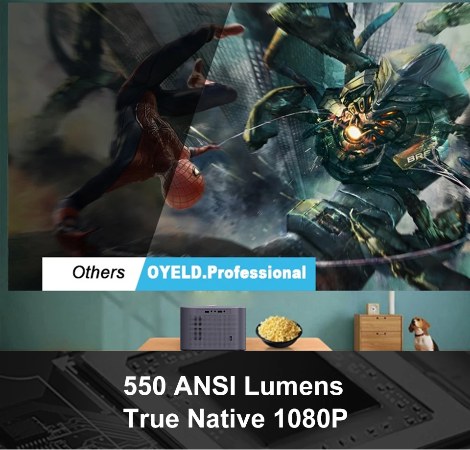 Acp 990 Proyector Aaxa Pico A10 Mini Hd ขนาดเล็ก 8K Uhd 5G 5000 Ansi Lumens 3Lcd เลเซอร์ 4K Toptro โปรเจคเตอร์ Hy300 Ai