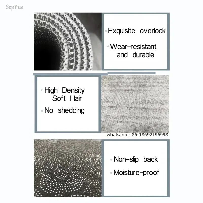 Kitchen Floor Mat Bedroom Living Room Long Bedside Area Rug Hallway Soft Washable Carpet Anti Slip Bathroom Entrance Doormat