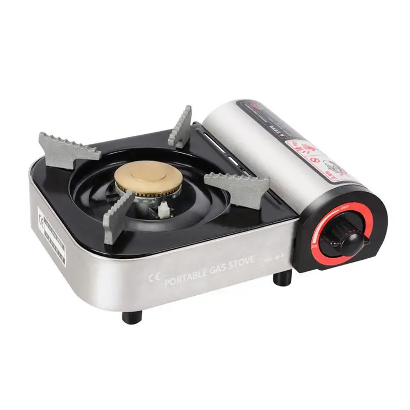 

Portable Camping Gas Stove Burner Mini Cassette Stove Windproof Cassette Furnace Electronic Ignition Camp Picnic Furnace Burner