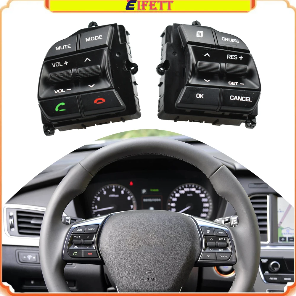 

(левый + правый) новая кнопка управления рулевым колесом автомобиля, переключатель круиз-контроля для Hyundai Sonata LF 1.6T 2016 2017 2018