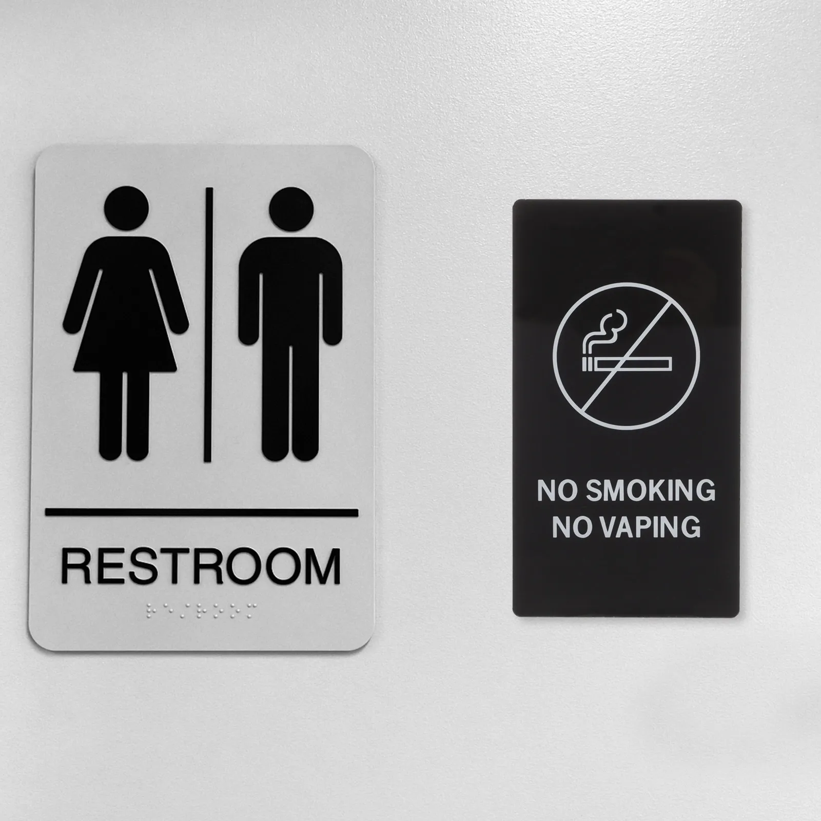 No Smoking Indicator Acrylic Public Sign Warm Reminder for Toilet No Smoking Warning Board Public Indicator Hotel Warning Sign