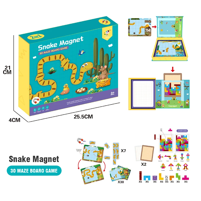 Magnet buch Puzzle variable Kinder intelligente 3D-Cartoon-Puzzles Puzzle Gehirn Trainings spiel Lernspiel zeug für Kinder Geschenke