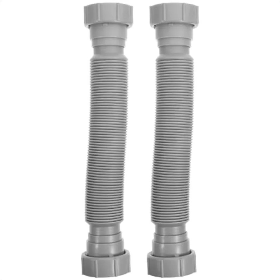 2 шт. гибкая сливная труба, расширяемый шланг, регулируемый гибкий удлинитель шланга, сливная труба для раковины, умывальник для ванной комнаты, Т-ловушка для кухни