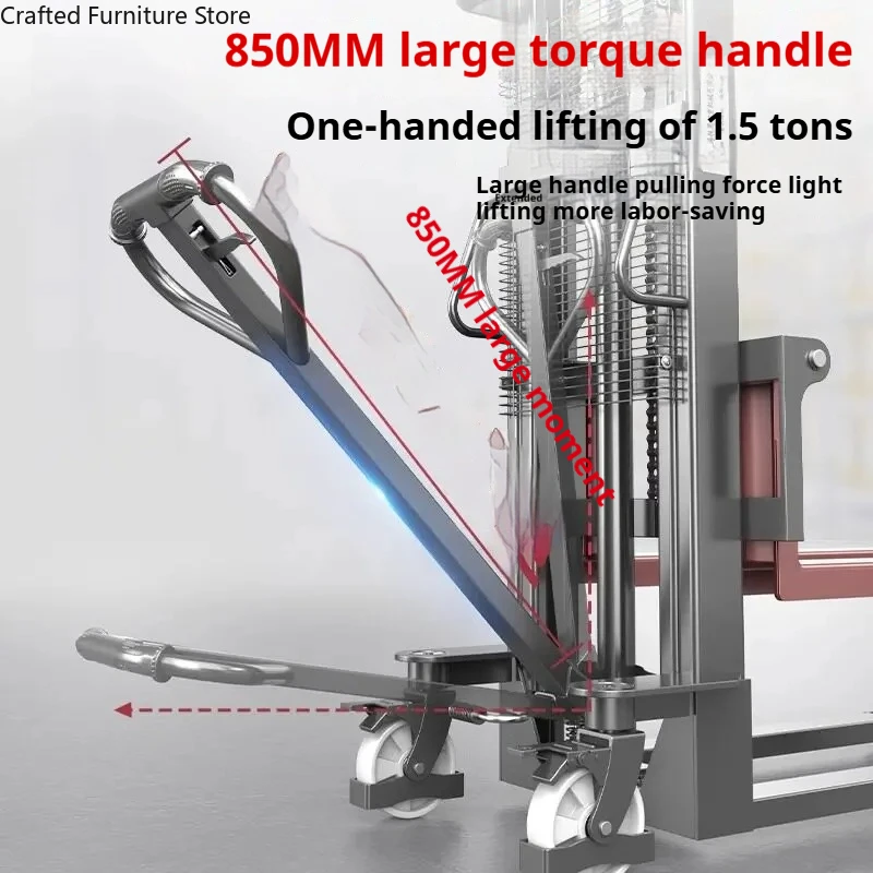 Anti-side-over Forklift Truck Intelligent Manual Stacking Forklift Truck Commercial Furniture Carretilla Elevadora ZY60CC