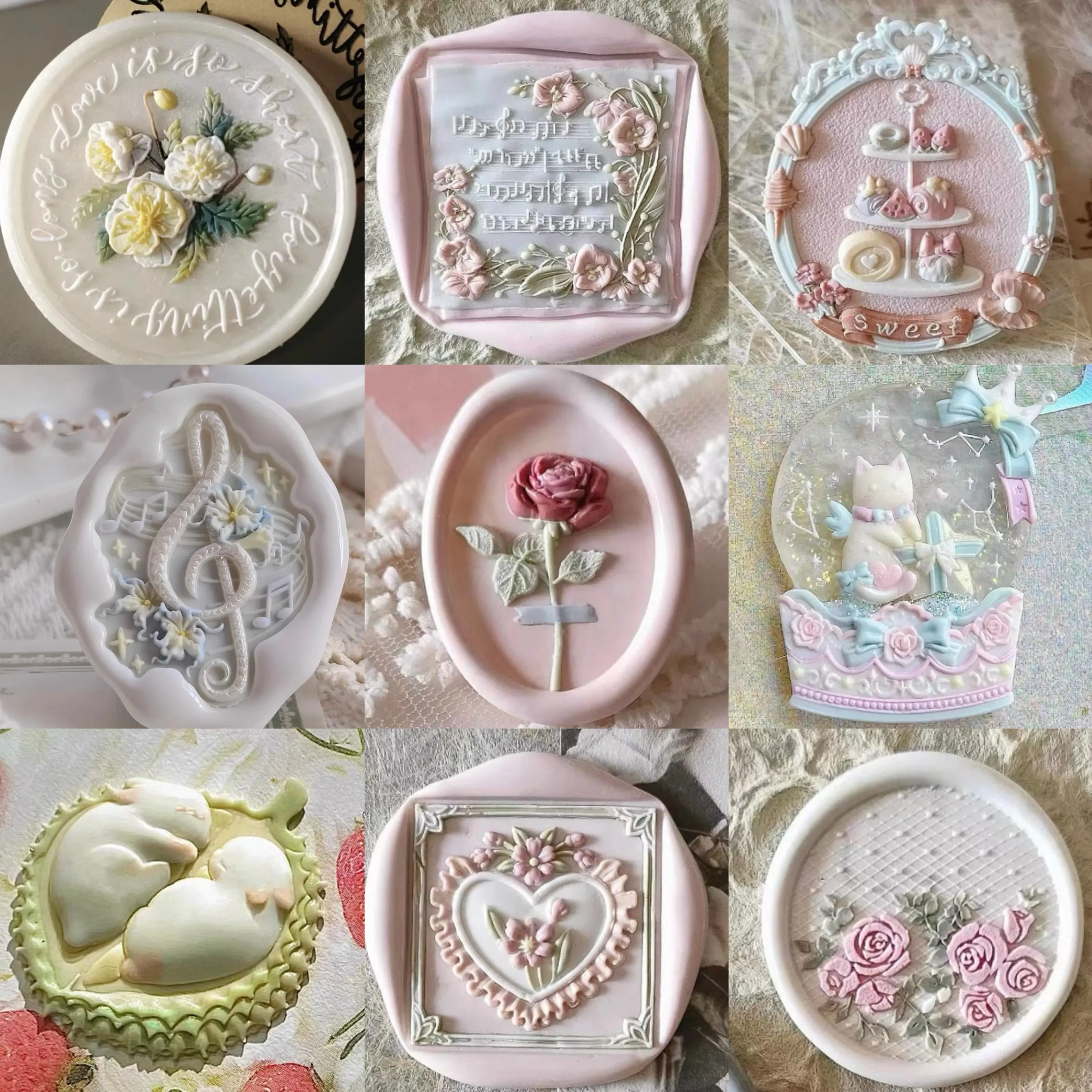 

3D-штамп для восковой печати, персонализированный, многослойный, с рельефным изображением, медная головка, для декора конвертов, игрушек и DIY-проектов