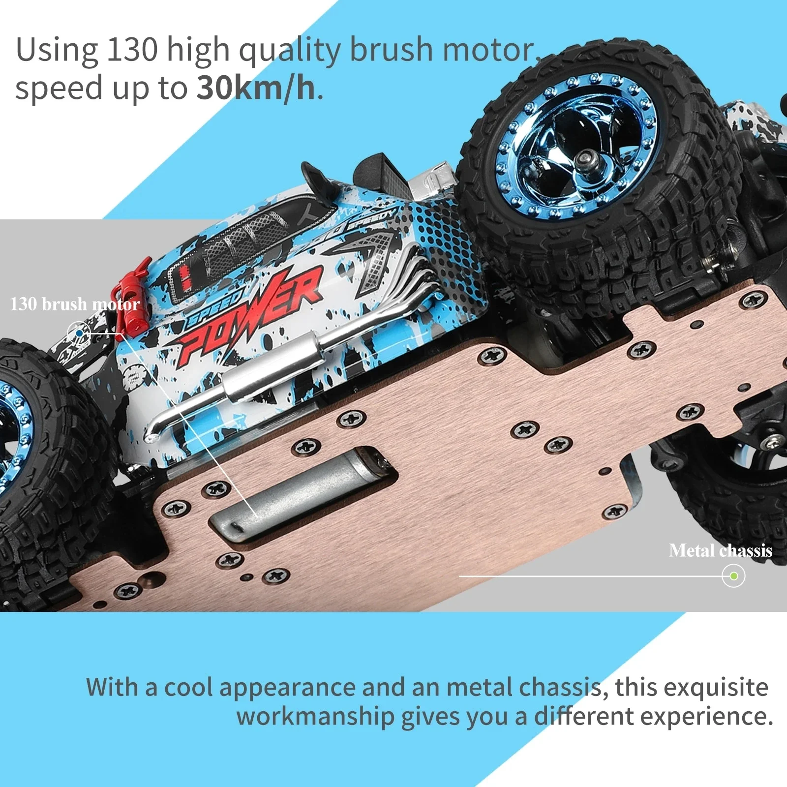 Original 1:28 Scale Electric Car With 4WD Waterproof Design And 30Km H Max Speed For Off Road Adventure