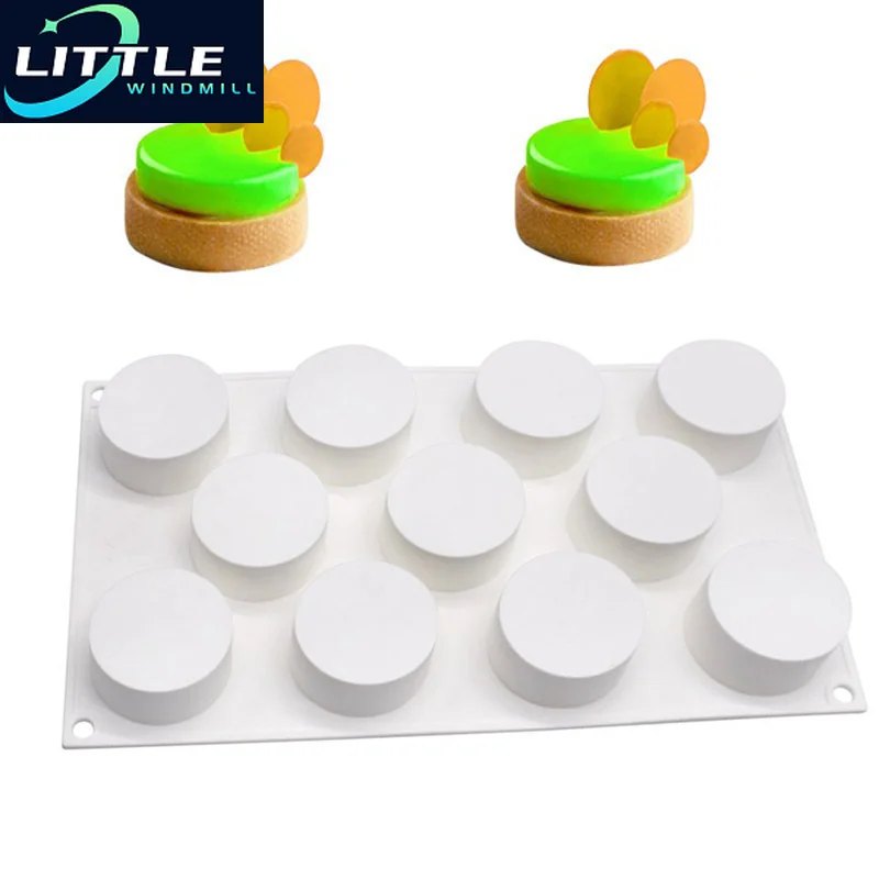 

Cylinder-Shaped Cake Molds Round Silicone Dessert Mold Mousse Muffin Pan Decorating Tools