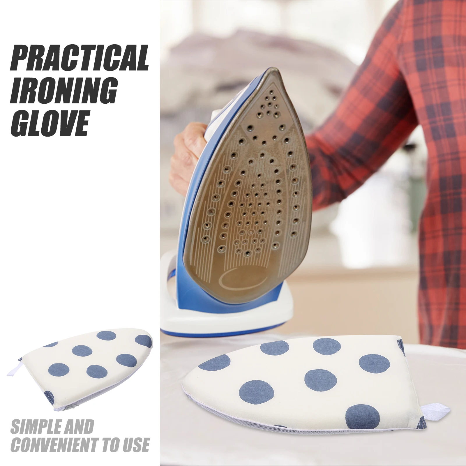 

Upgraded Long Length Ironing Mitt Flexible Grip Anti-Scald Glove For Clothes Steaming Handheld Garment Steamer Protective Glove