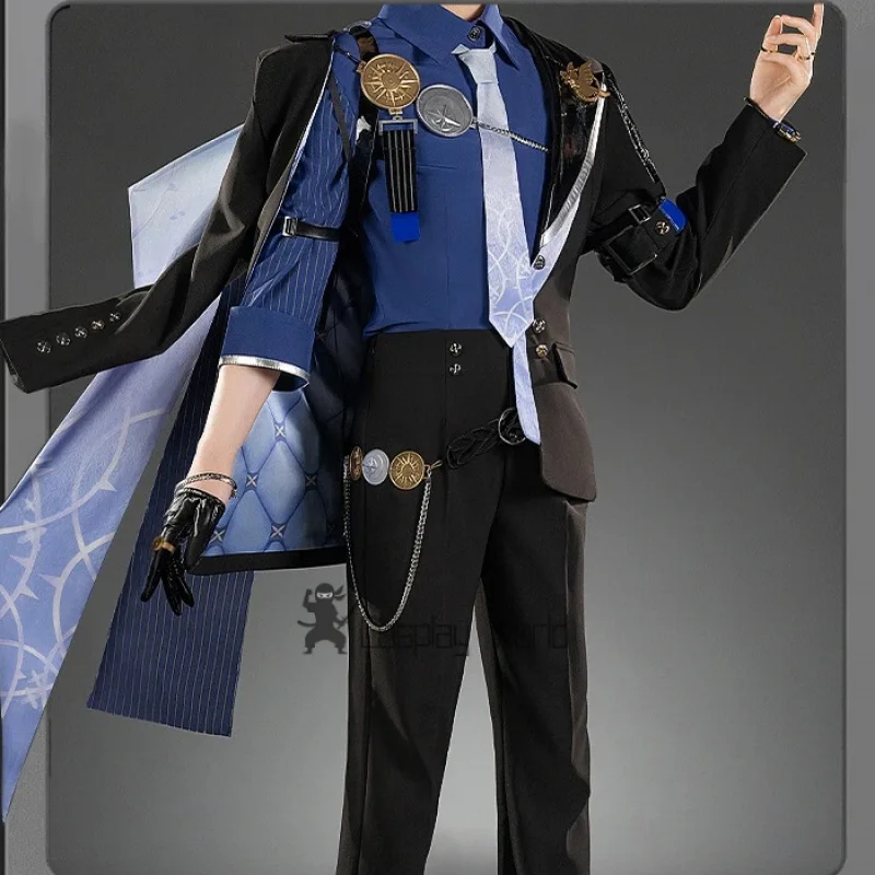 

Game Zenless Zone Zero Cosplay Costume ZZZ Hugo Vlad Play Role Outfits Hat Men Suit Halloween Anime Events Role Play Clothes
