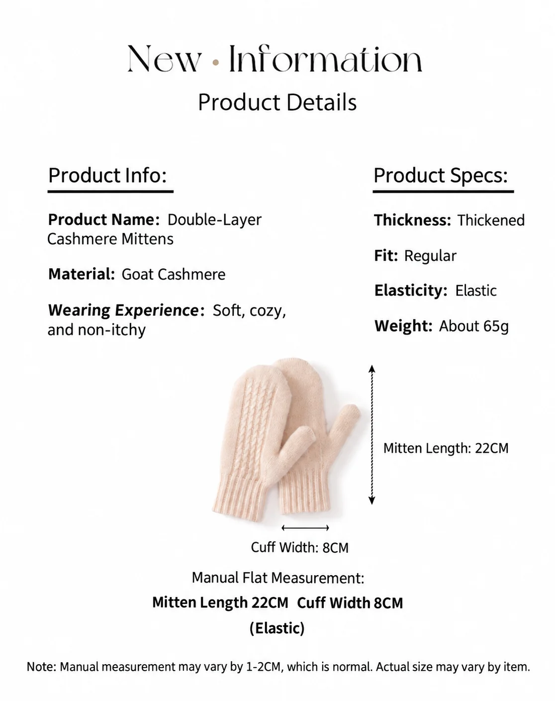 Cashmere Knit Mittens Cable Knit Cable Knit Mittens Thickened Mittens For Winter Styling Everyday Cold Weather Wear Men