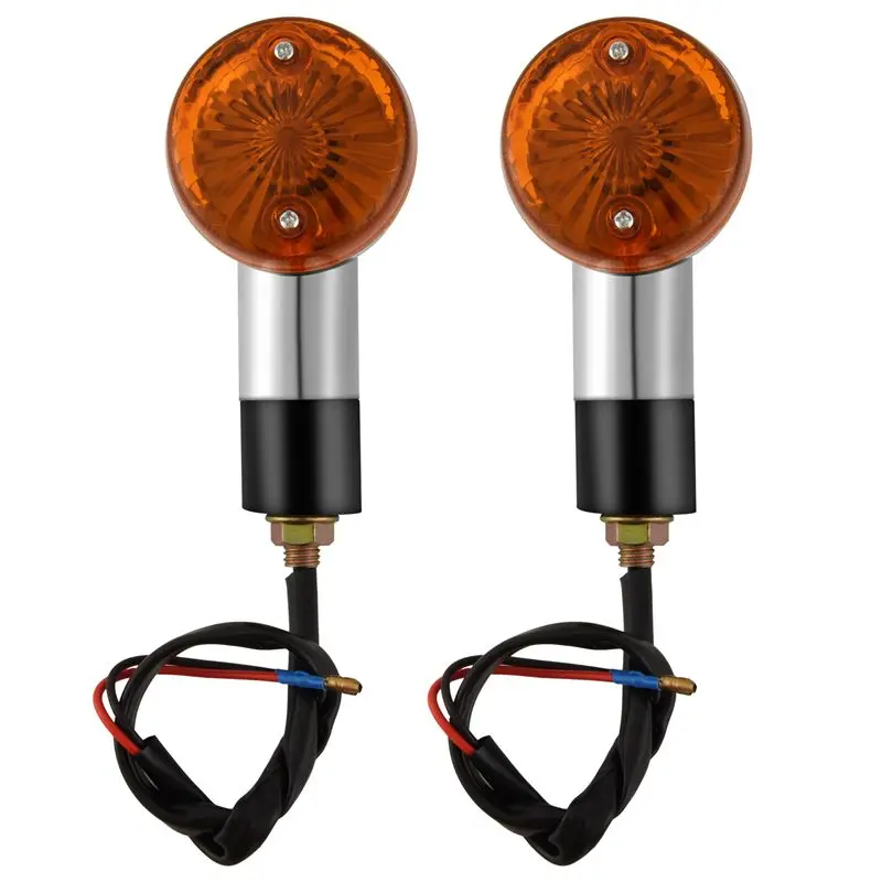 A54K-Motorcycle Turn Signals Front Rear Lights For Honda Kawasaki Motorcycle Street Standard Custom Bike