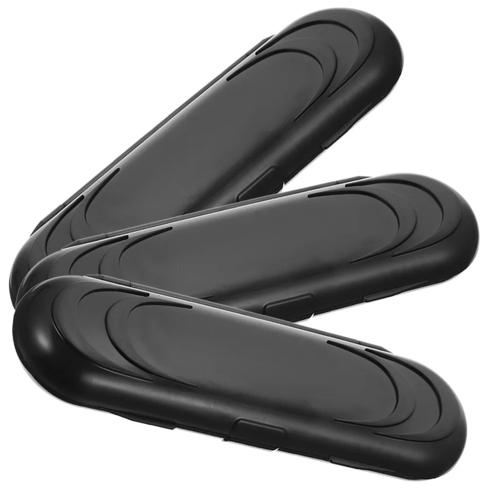 

2Pcs Portable Oval Arrowhead Storage Box Durable Plastic Stylish Multi-Functional Organizer for Small Items Stationery Box