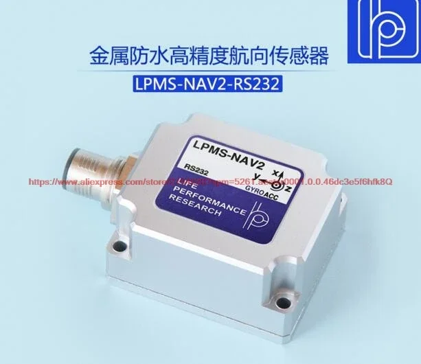 

100% NEW LPMS-NAV2 RS232 Metal waterproof high precision heading Angle sensor