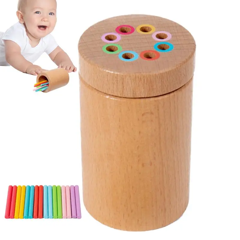 Sorting Cup For Toddler Fine Motor Skills Sensory Toys Wooden Learning Color Sorting Toys Educational Fine Motor Developmental