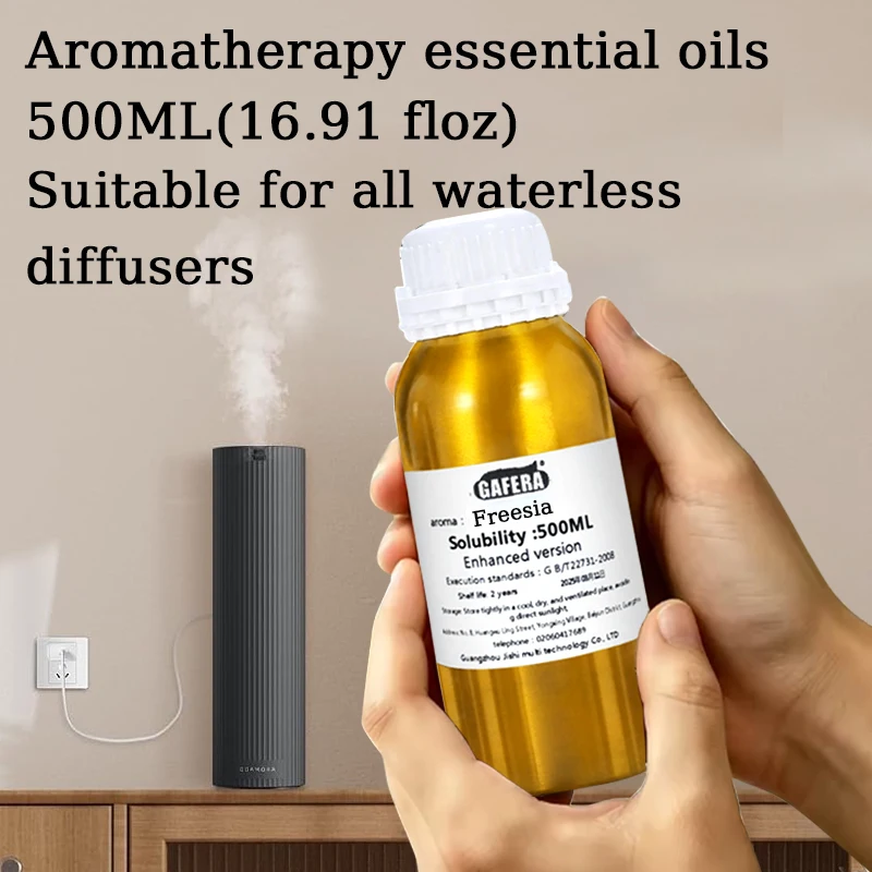 Aromatherapy Essential Oil, Ice Age Freesia Fragrance, Suitable for All Waterless aroma Diffusers, Hotels, Homes, Clubs - 500ML
