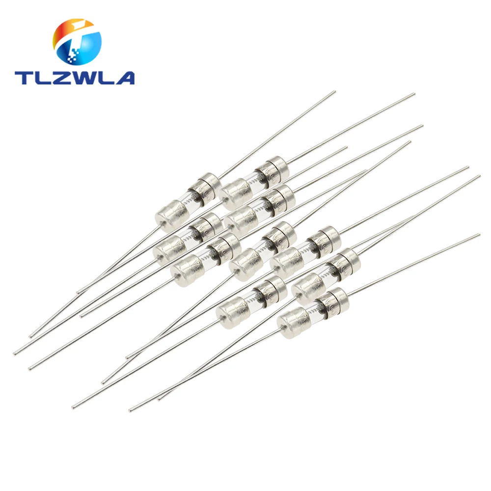 10PCS 3.6*10 Fast-Blow Glass Tube Fuse Fast Break With Pin 3.6X10MM 0.5A 1A 1.5A 2A 3A 3.15A 4A 5A 6.3A 8A 10A AMP 250V