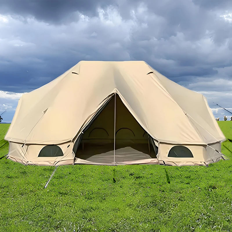 

Custom 4-Season Waterproof Cotton 5M Mongolian Yurt Camp Bell Tent Fire Rabbit Party Tents for Weddings & Events on Sale
