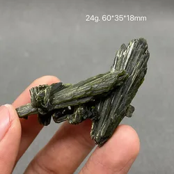 100% Natural Brazilian Feather green tourmaline Rough Crystal stone Specimen