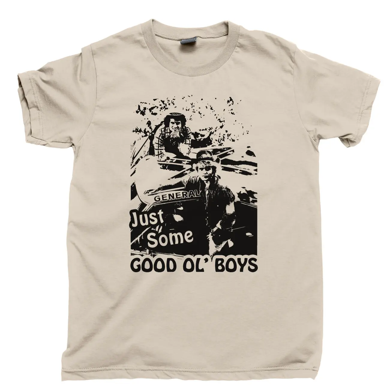 GOOD OL BOYS T Shirt Waylon Jennings Moonshine Whiskey Shot DUKES of HAZZARD Tee