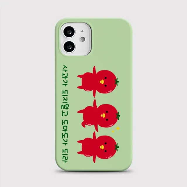 

INS Cute Tomato Chick Phone Case for iPhone 17 16 15 14 13 12 11 Air Pro Max X XS XR XSMax 7 8 Plus Glossy Film Hard PC Cover