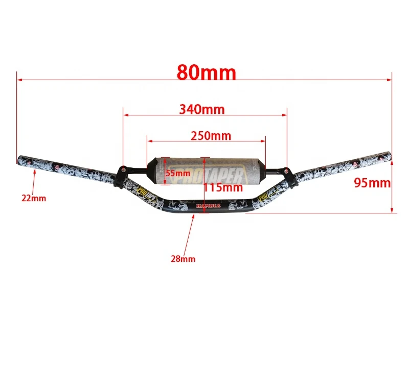 New Motorcycle Handle and Handle Installation Reducer Aluminum 22/28mm Retainer Accessories