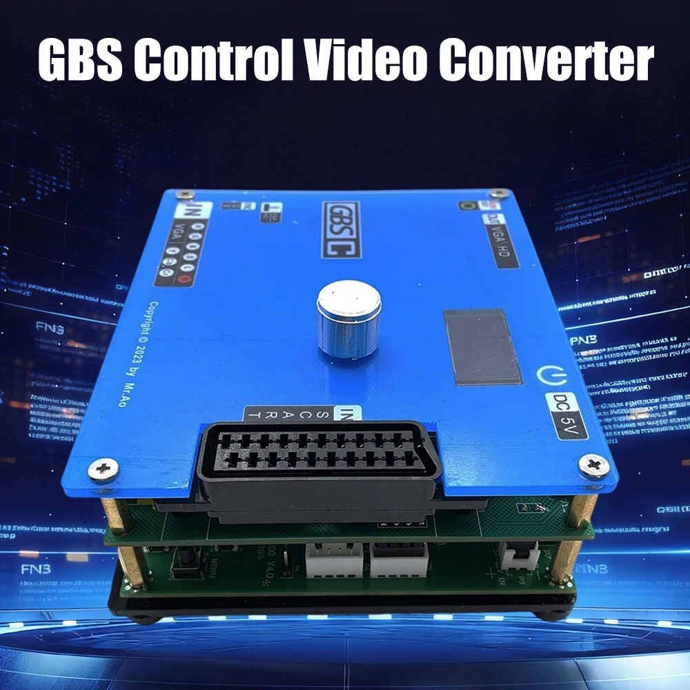

Конвертер видео GBS Control HD, адаптер для аркадных игр, преобразователь RGBS RCA/VGA в VGA/RCA для консоли PlayStation2