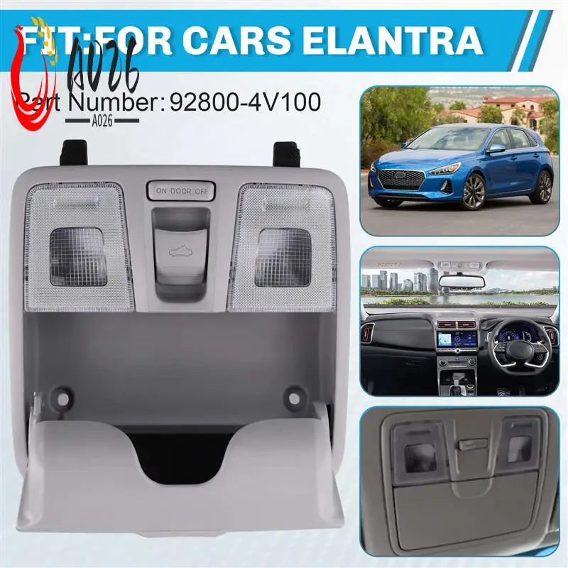 

A026-92800-4V100 Front Map Lamp Reading Light With Glass Box MD Sunroof Switch Reading Light Glasses Case For Hyundai Elantra