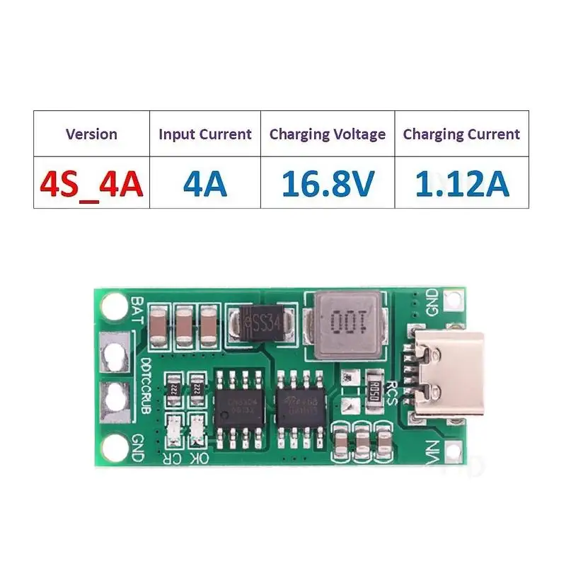 TypeC متعدد الخلايا 2S 3S 4S إلى 8.4V 12.6V 16.8V خطوة المتابعة دفعة يبو بوليمر ليثيوم أيون شاحن 7.4V 11.1V 14.8V 18650 بطارية ليثيوم