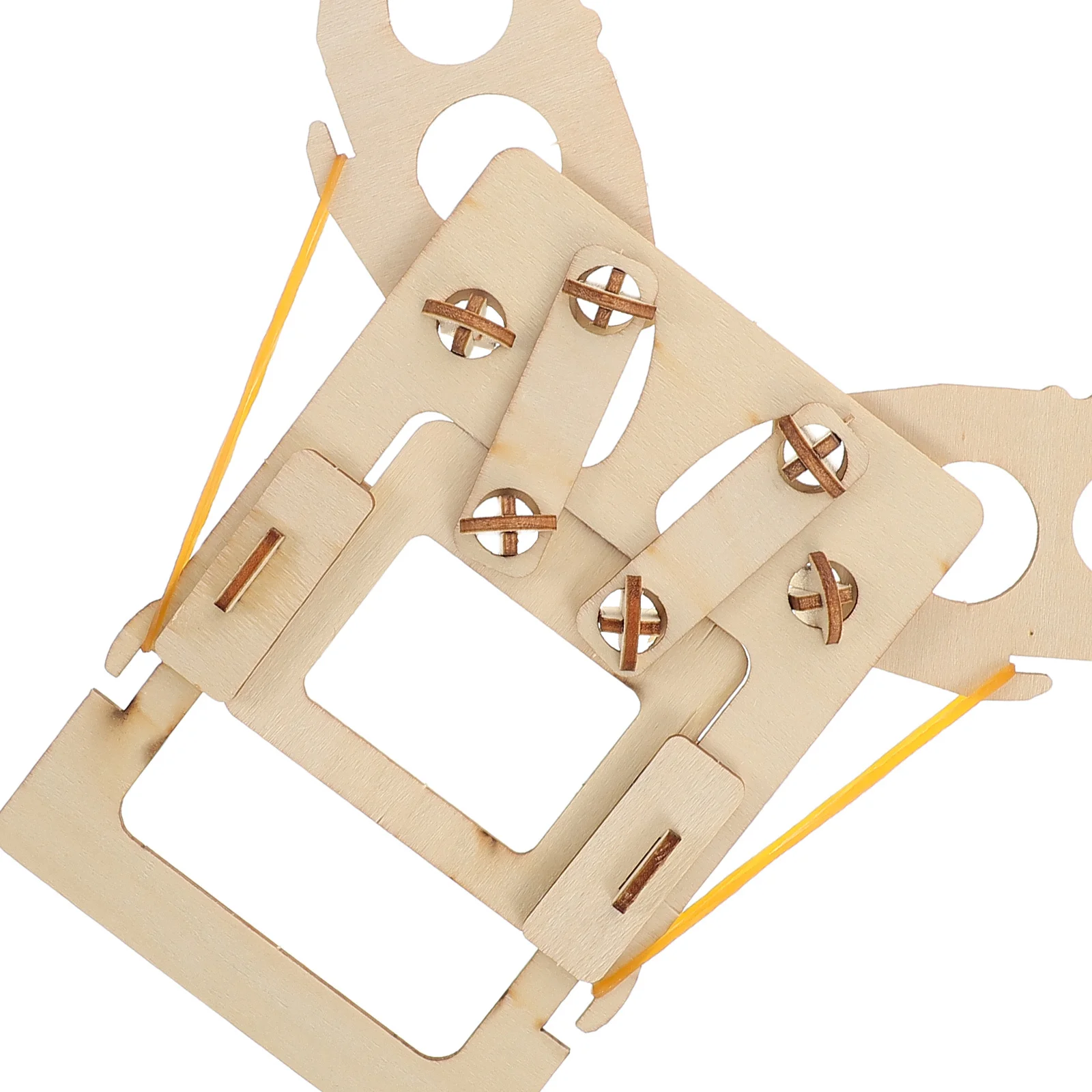 Rompecabezas de madera 3D de mano mecánica para niños de 6 a 14 años, Kit de construcción de vástago, proyecto científico artesanal, ingeniería, 4 Uds.